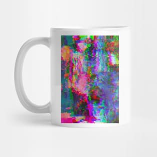 Rainbow Glitch Abstract v1 Mug